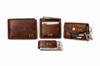 Monogrammed Wallet Set